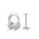 Redragon LAMIA 2 USB RGB Gaming Headset 7.1 included stand - White H320W