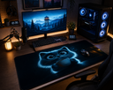 Gaming Mouse PAD XL Blue cat  80x30cm (Rough Touch )