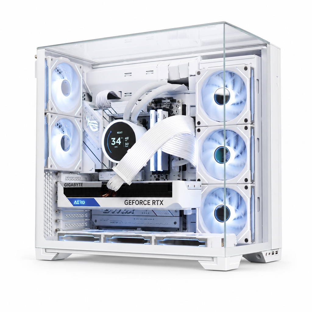  CASE LIAN LI PC O11 VISION COMPACT WHITE (No fans included)