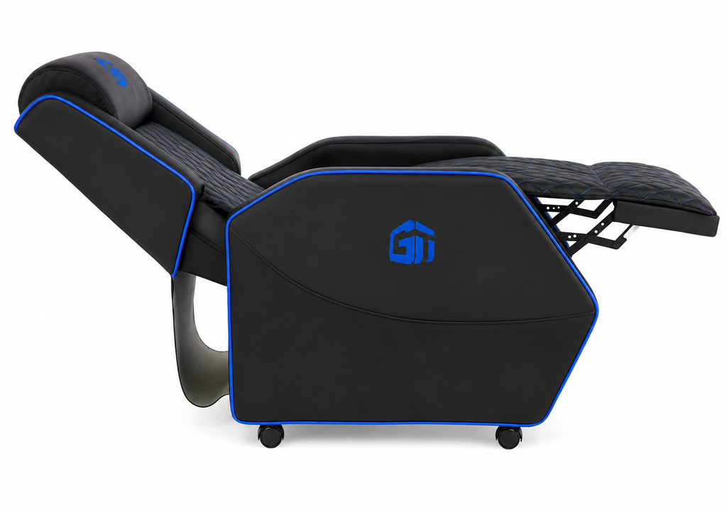 USED GamerTek Recliner Couch Gaming SofaXL- Blue/Black