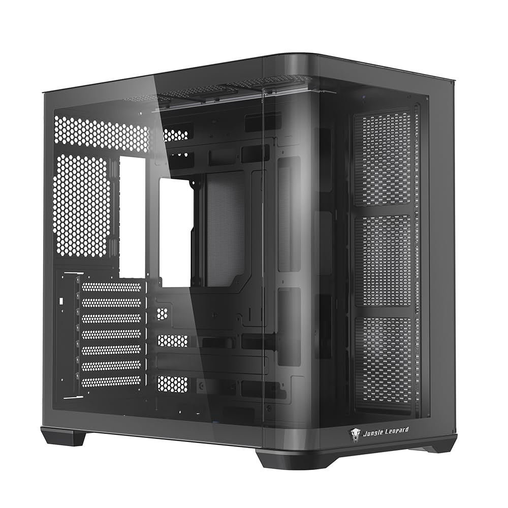 Jungle Leopard Case AC-01 ATX Black  (No fans included)