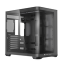Jungle Leopard Case AC-01 ATX Black  (No fans included)