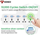GONGNIU 5-Way Multi Plug Power Extension Cord 5M with 5 Universal Sockets