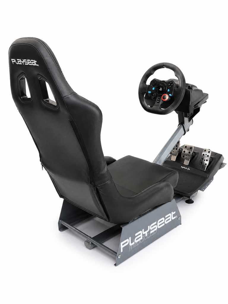 USED GAMING CHAIR Playseat Evolution & Logitech G29 Driving Force Racing Wheel and Floor Pedals for PS5 Pro, PS5, PS4, PC
