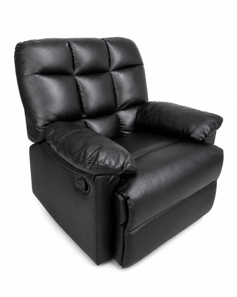 USED CHAIR SOFA BRAND DANUBE HOME BLACK