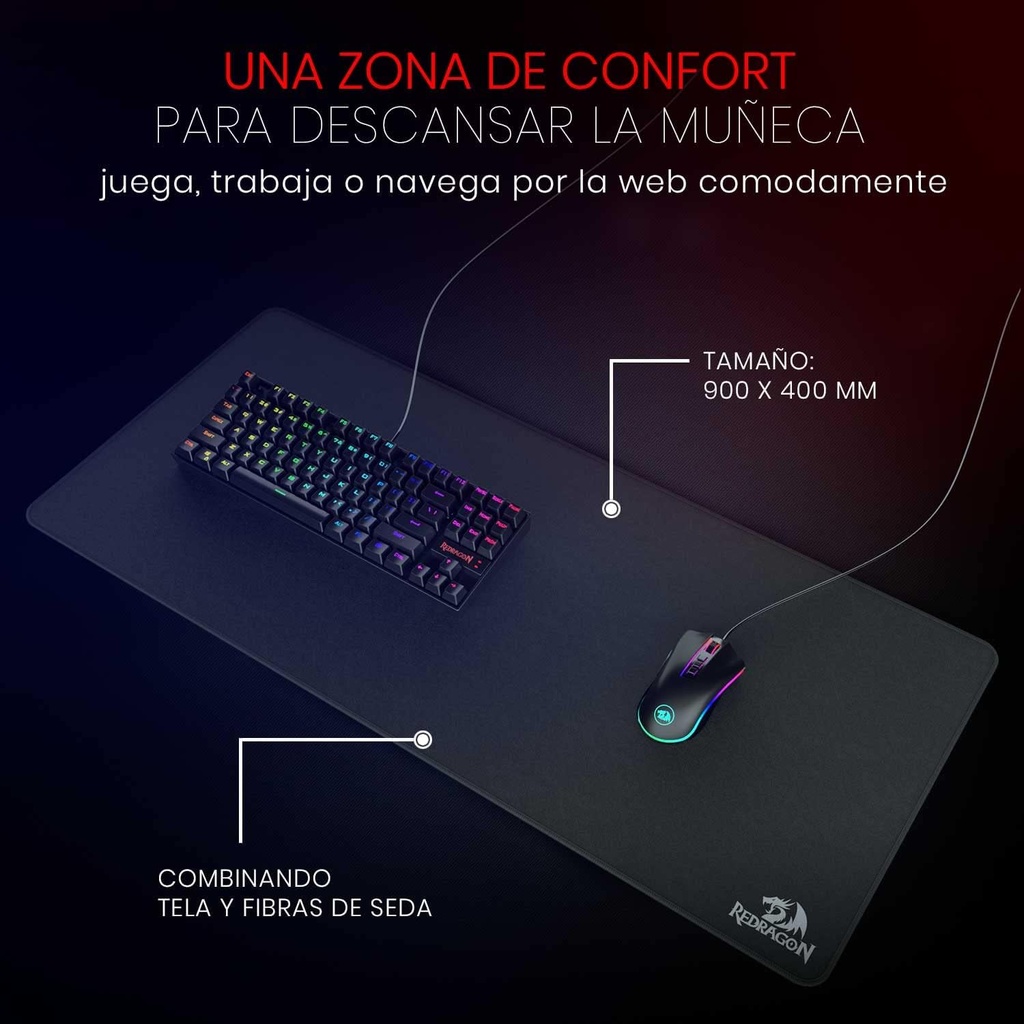 Redragon P032 Flick XL Mouse PAD (400x900x4mm)