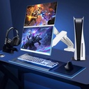 GAMEON GO-5450 Dual Monitor Arm For Gaming And Office Use, Supports 17" - 32” Flat and Curved Screens, Each Arm Up To 2-9 KG - White