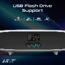 Promate 20W BassBoost™ Quad Speaker and Built-In Microphone Wireless RGB Soundbar Delta-X BLACK