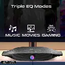 Promate 20W BassBoost™ Quad Speaker and Built-In Microphone Wireless RGB Soundbar Delta-X BLACK