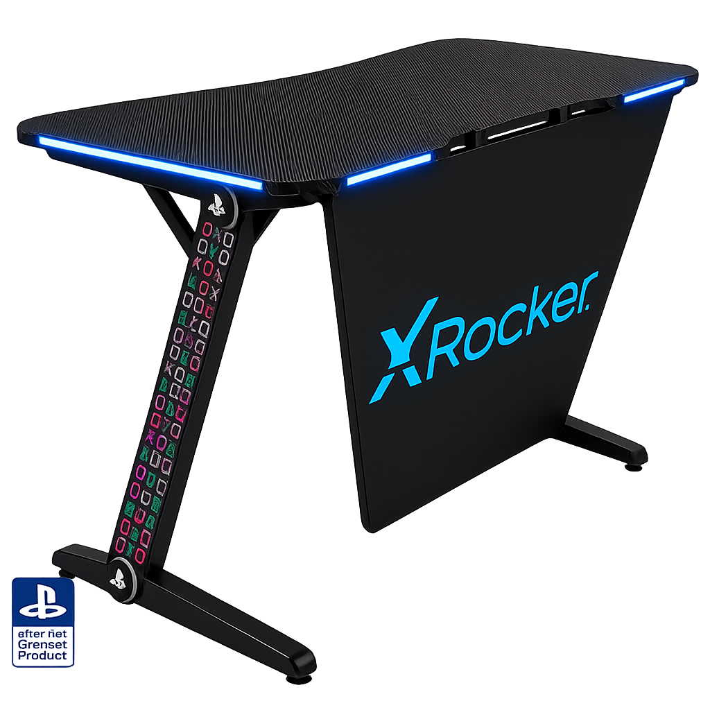 X-Rocker Official PlayStation Borealis Gaming Desk 120x60 CM