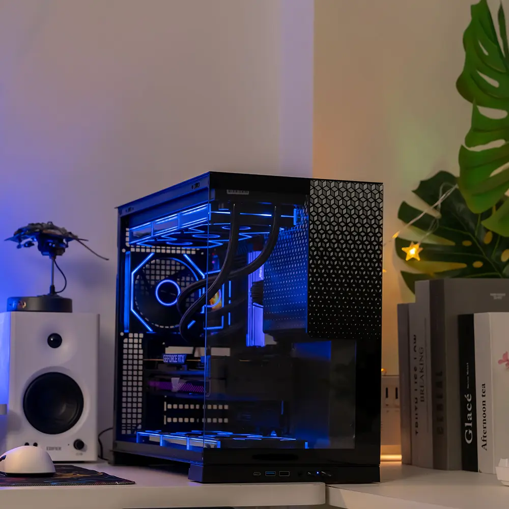  Jungle Leopard Case AX-1 ATX Black 