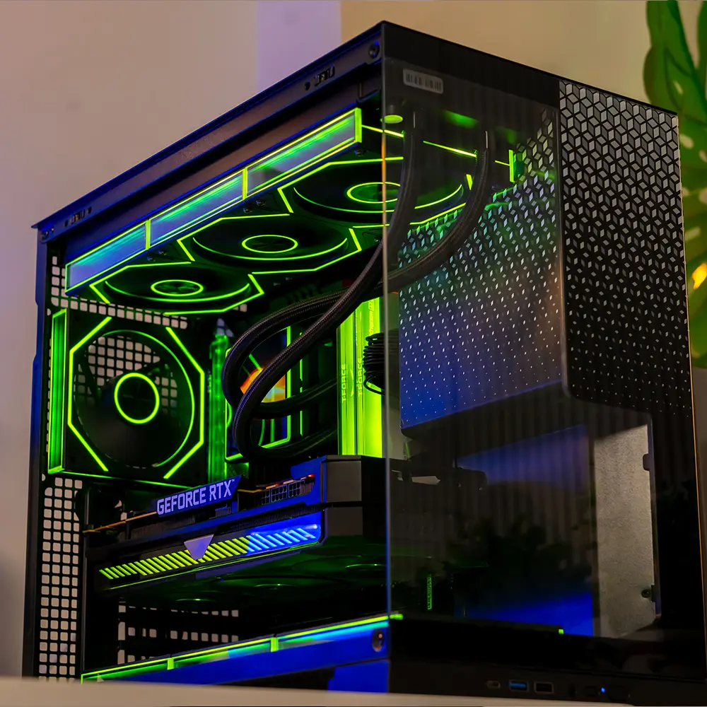  Jungle Leopard Case AX-1 ATX Black 