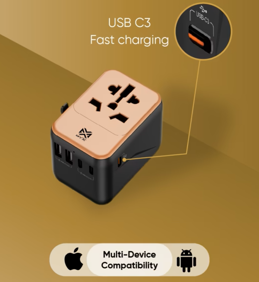 MYX TRAVELX 35W INTERNATIONAL TRAVEL ADAPTER (MYX-TC35W)