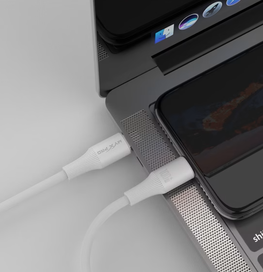 MYX PRO Turbo VoltMAX 100W USB-C Cable – Fast Charging-WHITE