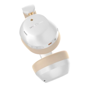 MYX Pro EchoMax MP-V11W – 30dB Active Noise Canceling Wireless Headphones with 37H Battery & Built-in Mic-White