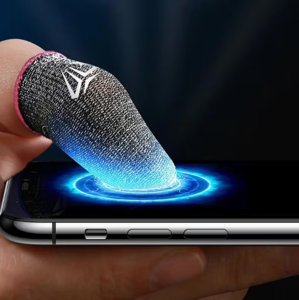  Mobile Game Fingertip Gloves for PUBG Gamer Sweatproof Anti-slip (2pieces)