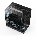 APNX HAVN V2 premium PC case 3GLASS FP3-140ARGBPWM FAN X4 APCM-VI102143.11-Black
