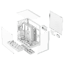 APNX HAVN V2 premium PC case 3GLASS FP3-140 ARGB PWM FAN X4 APCM-VI102143.21-WHITE