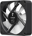 APNX FP1-RQ 120 PWM ARGB Case Fan Black-Reverse | APF3-XX11247.11
