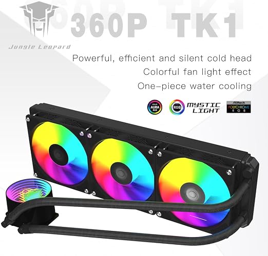 Jungle Leopard TK1 360P ARGB CPU Liquid Cooler-BLACK