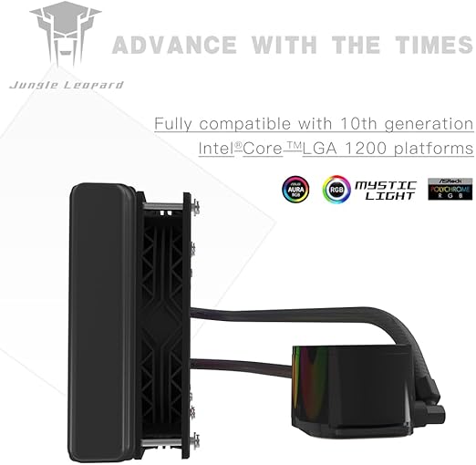 Jungle Leopard TK1 360P ARGB CPU Liquid Cooler-BLACK