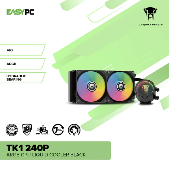 Jungle Leopard TK1 240P ARGB CPU Liquid Cooler-BLACK