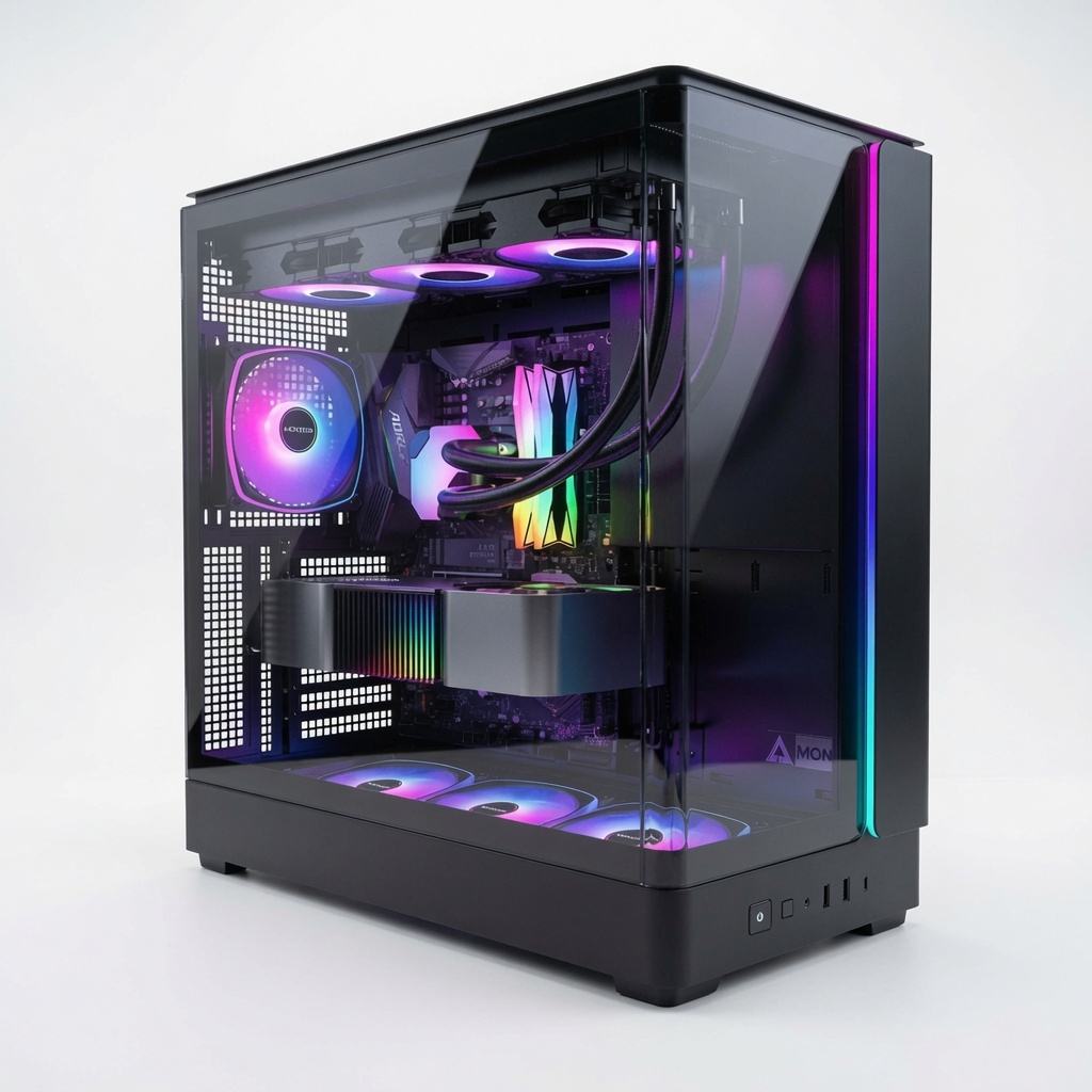 Montech KING 45 PRO ARGB Mid Tower TG ATX Case - Black