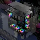 CASE MERCURY R425 PRO (TYPE-C) 7 ARGB FANS BLACK 