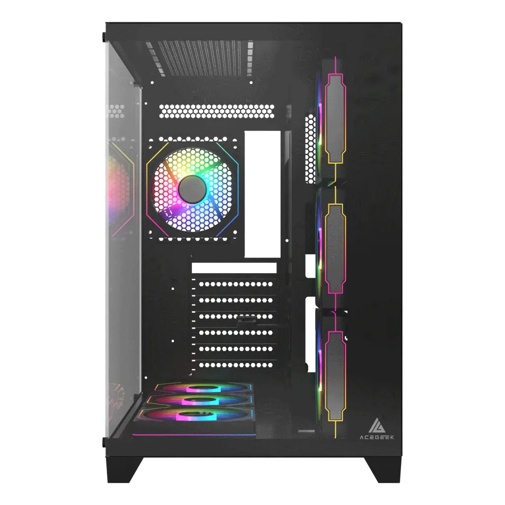 CASE MERCURY R425 PRO (TYPE-C) 7 ARGB FANS BLACK 