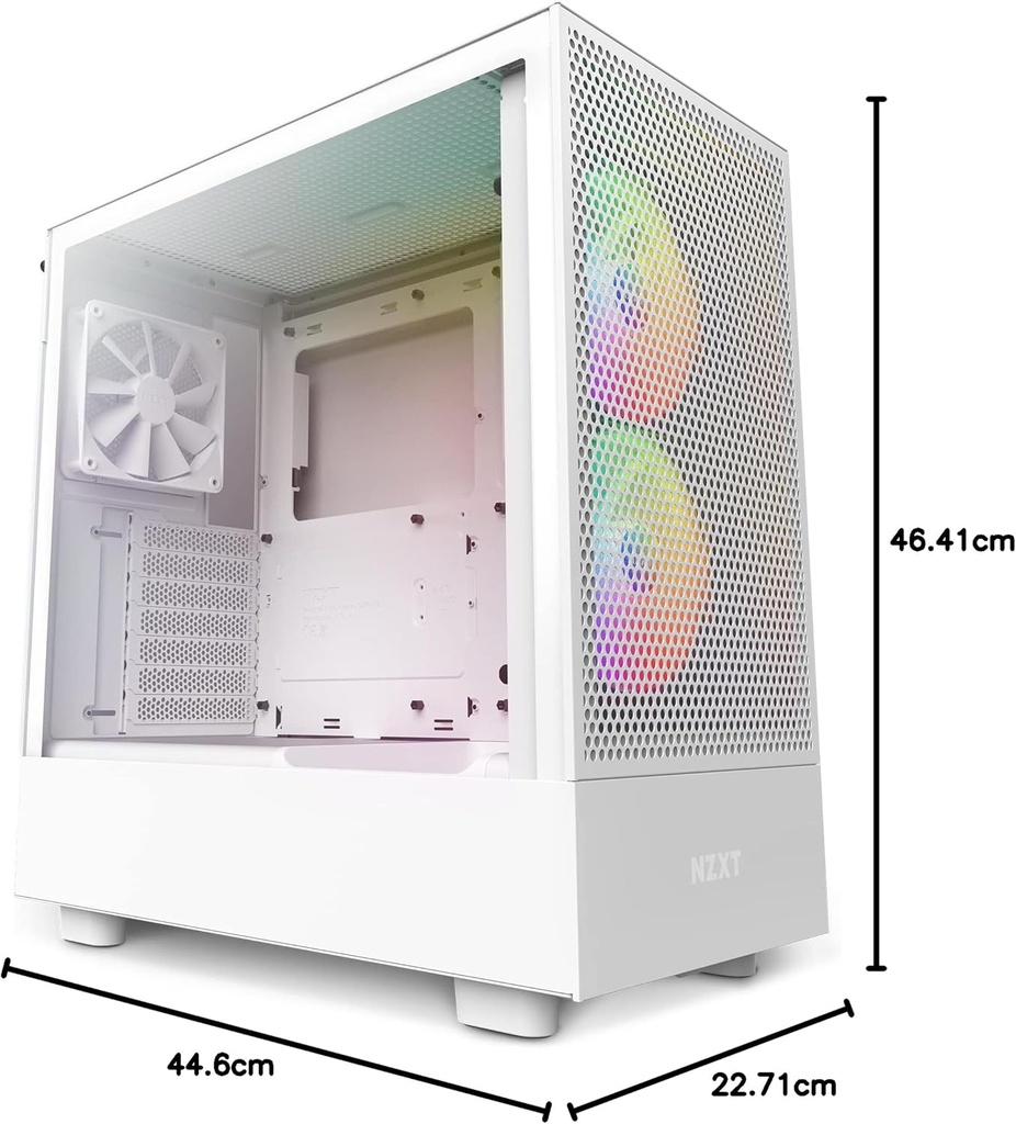 CASE NZXT H5 FLOW RGB WHITE