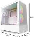 CASE NZXT H5 FLOW RGB WHITE