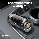 TransDrive-65W Transparent Mini Car charger 