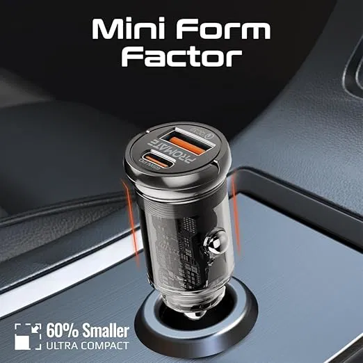 TransDrive-65W Transparent Mini Car charger 