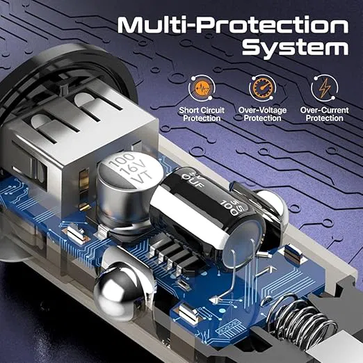 TransDrive-65W Transparent Mini Car charger 