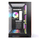 Acegeek Horizon BLACK ATX Case, 7x RGB 120mm Fans