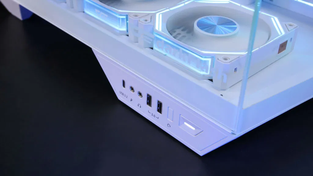 Case DarkFlash DY470 WHITE ATX with 4x ARGB Fans