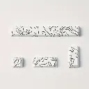 White Line Keycap Set for Keyboards 