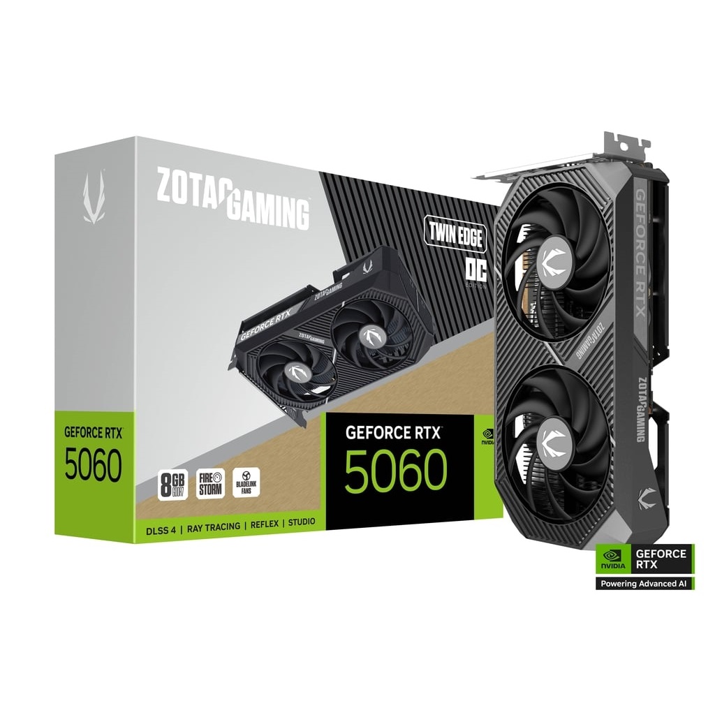 ZOTAC GAMING GeForce RTX 5060 OC 8GB Twin Edge ZT-B50600H-10M 