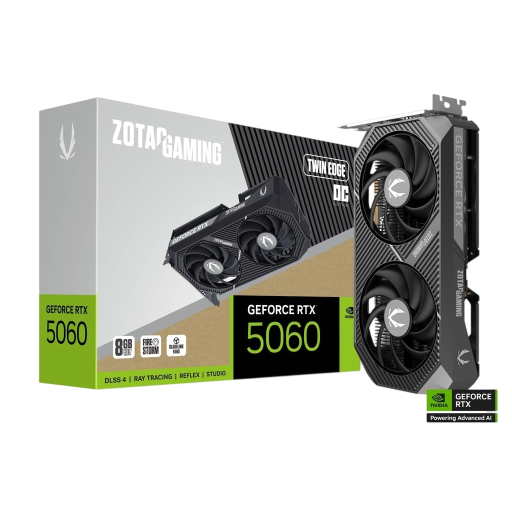 ZOTAC GAMING GeForce RTX 5060 OC 8GB Twin Edge ZT-B50600H-10M 