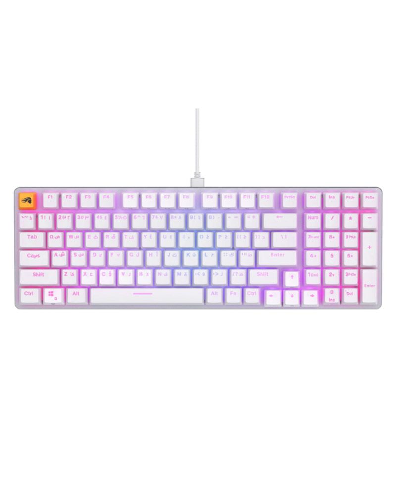 KEYBOARD Glorious Mechanical GMMK2 White 96% ARABIC Layout