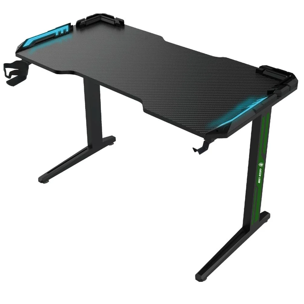 GREEN LION RGB Gaming Desk black 120x60CM