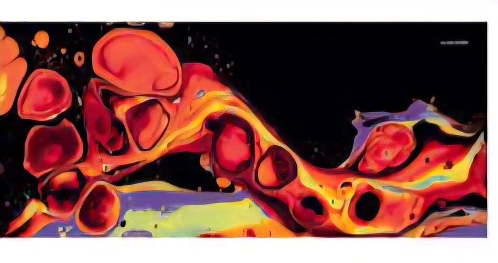 Mouse Pad HUEPAD NEBULA SERIES DUMBELL NEBULA (Lava, Black)