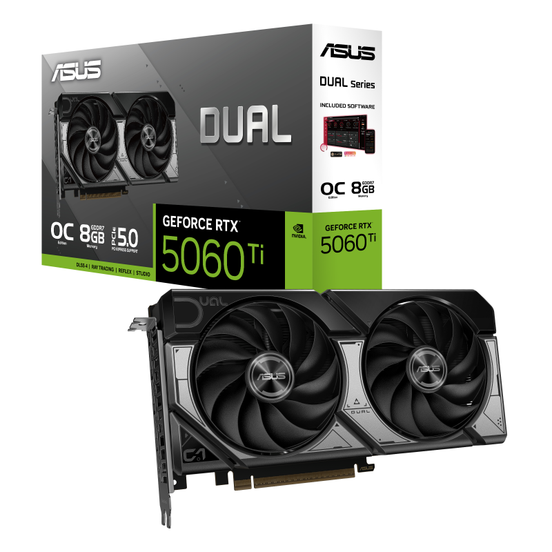 ASUS Dual GeForce RTX™ 5060 TI 8GB GDDR7 OC Edition