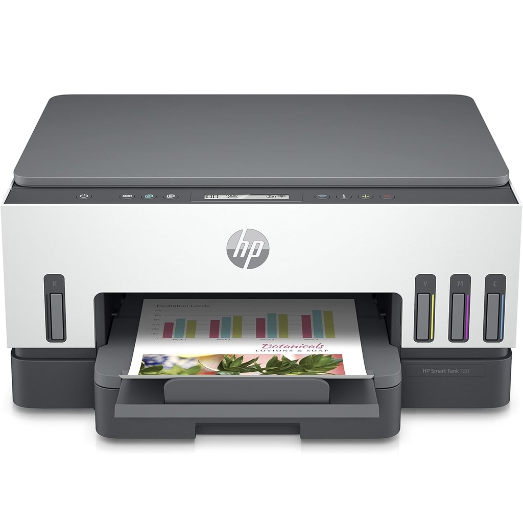 HP Smart Tank 720 All-in-One Printer Wireless, Get up to 18,000 black or 8,000 colour pages of Original HP Ink included in the box 
