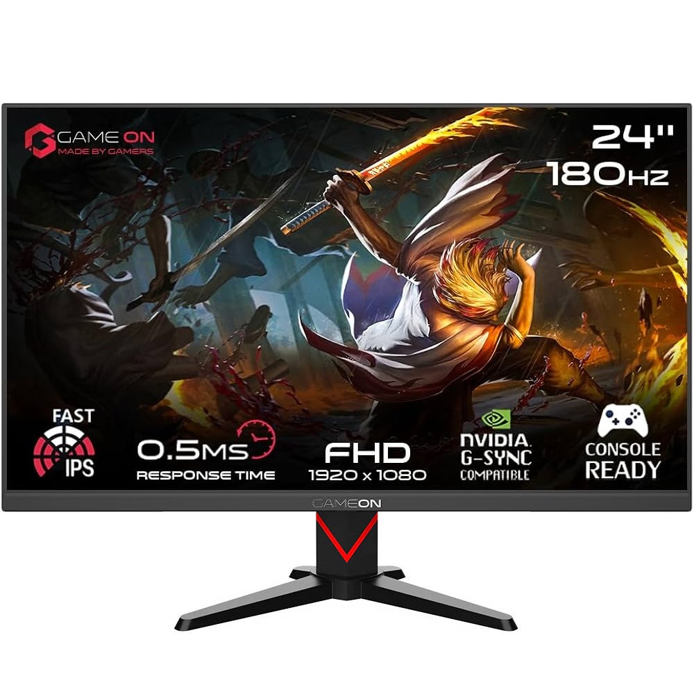 Gameon 24" 180Hz, 0.5ms, IPS, HDR400, Speakers, BLACK | Gaming Monitor GOMM24FHD180IPS