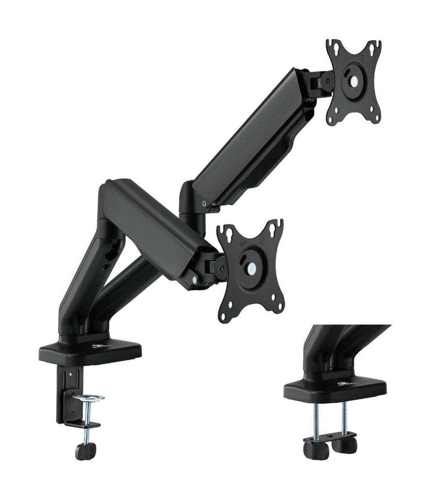 GamerTek Pivot Core Dual Monitor Arm - Black