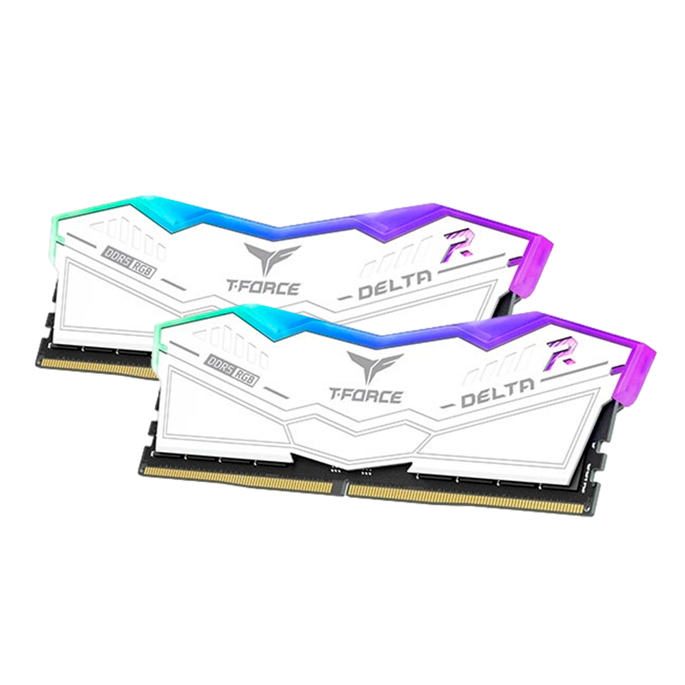  RAM TEAM T-FORCE 16GB 8X2 5600MHZ DDR5 RGB White CL40-40-40-84 1.2V