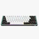 Al Barq Keyboard Camel Tech Magnetic Switch 8000 Hz Polling Rate Arabic/English - Black & White