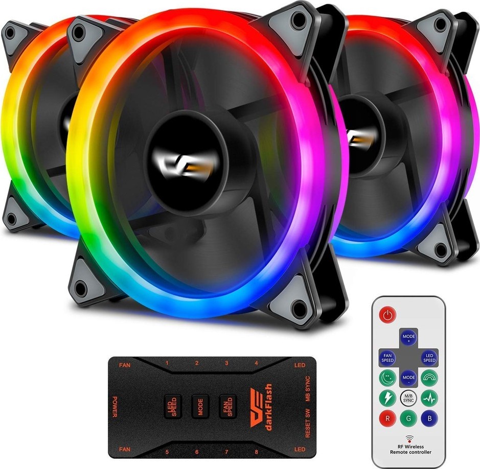 aigo DR12 3IN1 ARGB FAN BLACK