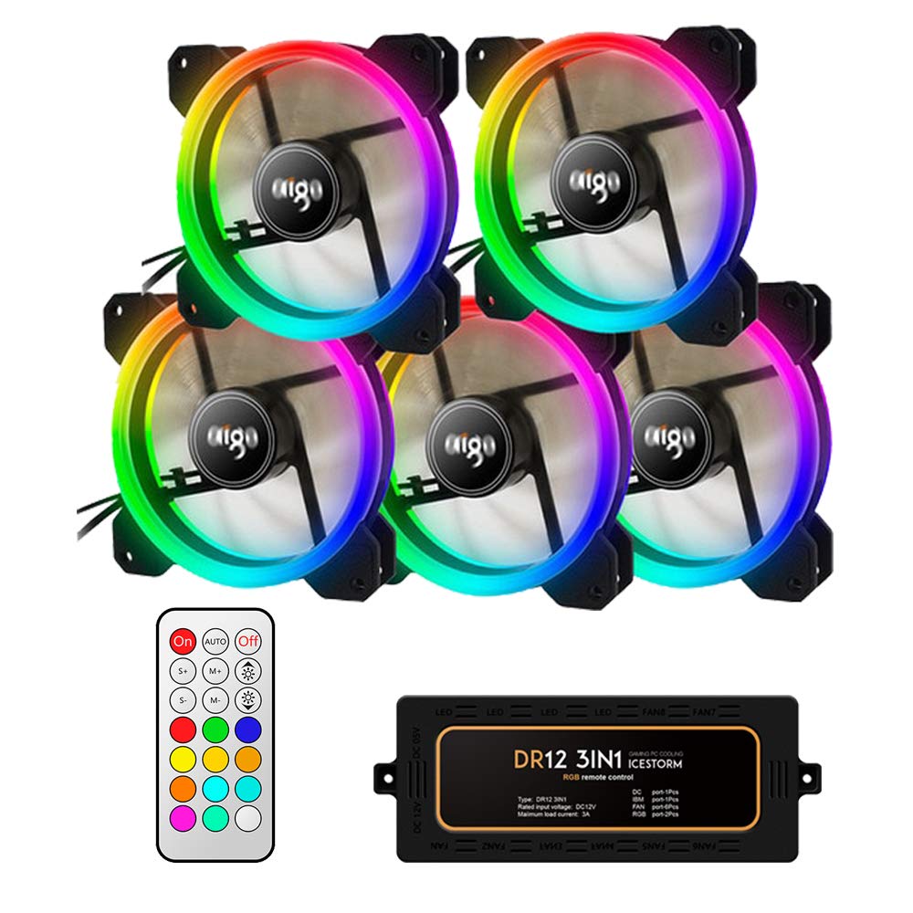 aigo DR12 5IN1 ARGB FAN BLACK